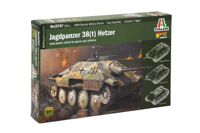 Wargames tank 15767 - Jagdpanzer 38(t) Hetzer (1:56) - Italeri