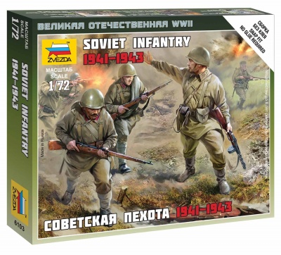 Wargames (WWII) figurky 6103 - Soviet Infantry 1941 (1:72)