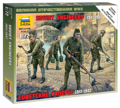 Wargames (WWII) figurky 6108 - Soviet Engineers WWII (1:72)