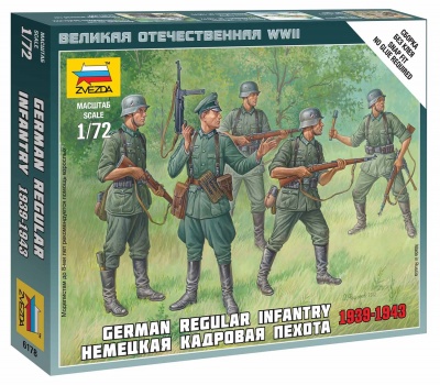 Wargames (WWII) figurky 6178 - German Regular Infantry 1939-43 (1:72)