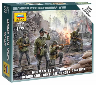 Wargames (WWII) figurky 6180 - German Elite Troops 1939-43 (1:72)