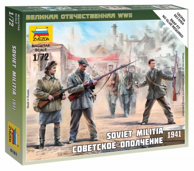 Wargames (WWII) figurky 6181 - Soviet Militia 1941 (1:72)