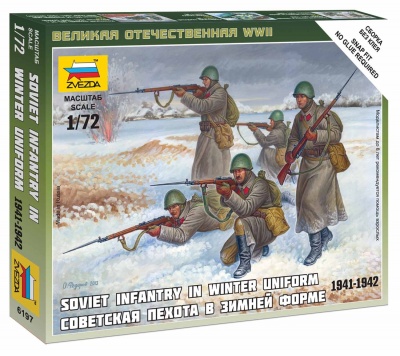 Wargames (WWII) figurky 6197 - Soviet Infantry (Winter Uniform) (1:72)