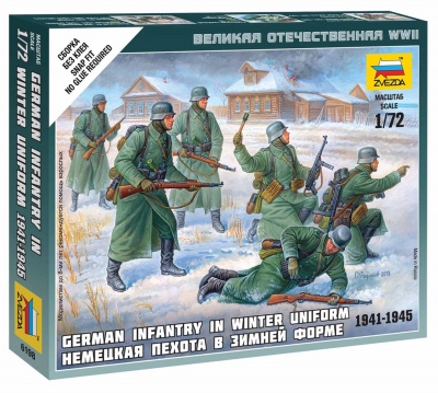 Wargames (WWII) figurky 6198 - German Infantry (Winter Uniform) (1:72)