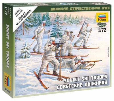 Wargames (WWII) figurky 6199 - Soviet Skiers (1:72)