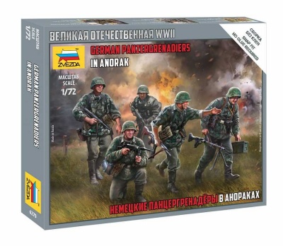 Wargames (WWII) figurky 6270 - German Panzergrenadiers (1:72) - Zvezda