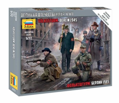 Wargames (WWII) figurky  - German Volkssturm (1:72) - Zvezda