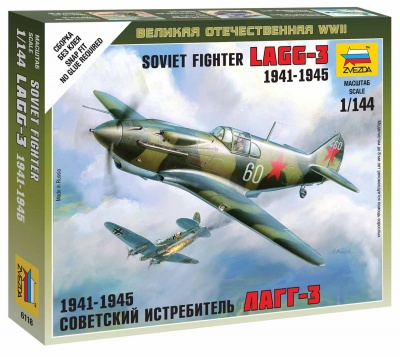 Wargames (WWII) letadlo 6118 - Soviet Fighter LaGG-3 (1:144)