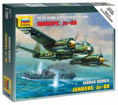 Wargames (WWII) letadlo 6186 - Junkers Ju-88A4 (1:200)