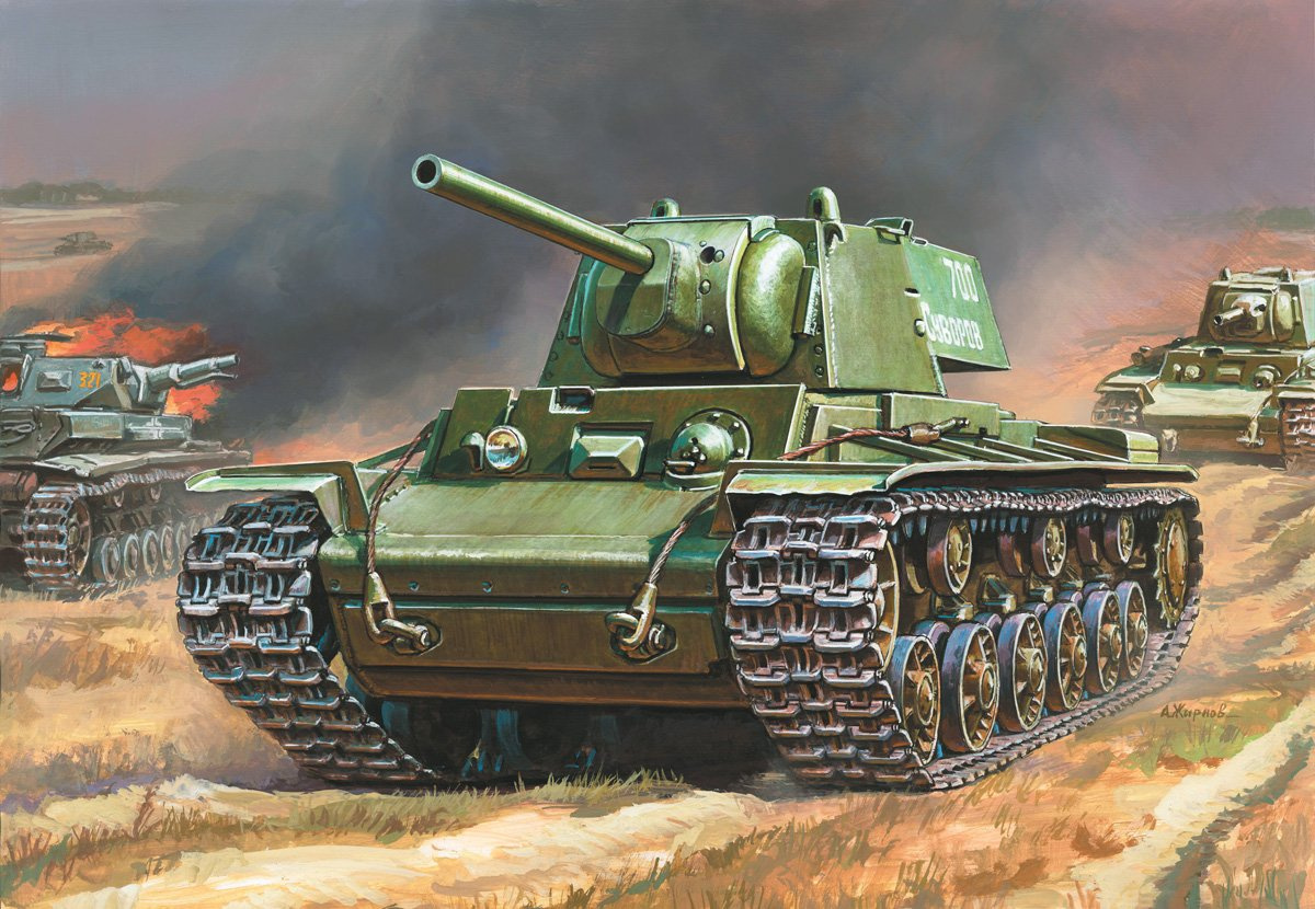 Wargames (WWII) tank 6141 - Soviet Heavy Tank KV-1 (1:100) | Car-model ...
