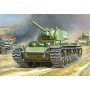 Wargames (WWII) tank - KV-1 with F-32 GUN (1:100) - Zvezda