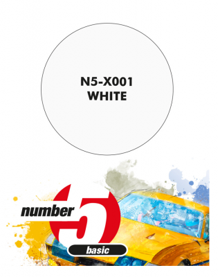 White  Paint for Airbrush 30 ml - Number 5