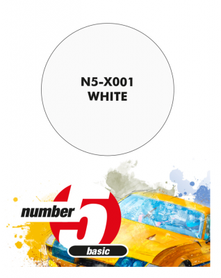 White  Paint for Airbrush 30 ml - Number 5