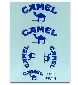 Williams FW14B Tobacco decal 1/20 - MSM Creation