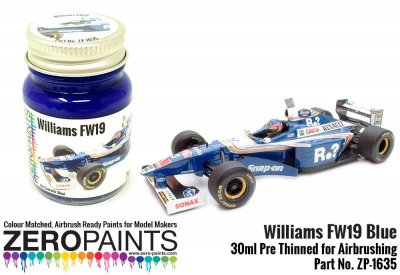 Williams FW19 Blue Paint 30ml - Zero Paints