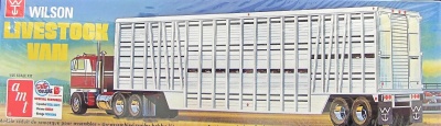 Wilson Livestock Van Trailer 1/25 - AMT