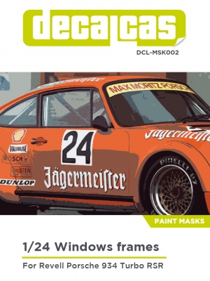 Window Frame Paint Masks 1/24 scale - Porsche 934 RSR - Decalcas