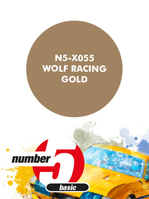 Wolf Racing Gold Metallic Paint for airbrush 30ml - Number Five