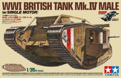 WWI British Tank Mk.IV Male (1:35) - Tamiya