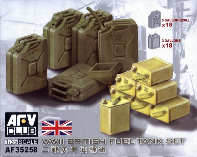 WWII British Fuel Tank Set 1/35 - AFV Club