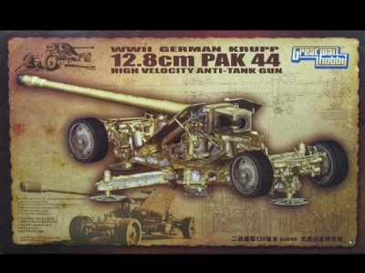 WWII German Krupp 12.8cm Pak 44 High Velocity Anti Tank Gun 1:35 - G.W.H.