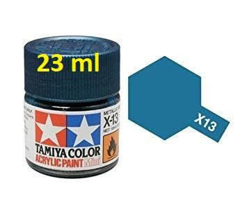 X-13 Metallic Blue Acrylic Paint 23ml X13 - Tamiya