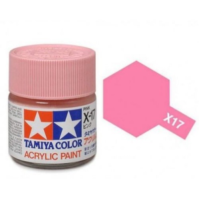 X-17 Pink Acrylic Paint Mini X17 - Tamiya