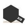 X-18 Semi Gloss Black Acrylic Paint Mini X18 - Tamiya