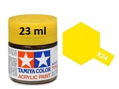 X-24 Clear Yellow Acrylic Paint 23ml X24 - Tamiya