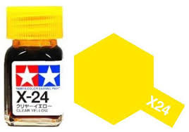 X-24 Clear Yellow Enamel Paint X24 - Tamiya