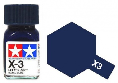 X-3 Royal Blue Enamel Paint X3 - Tamiya