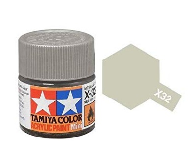 X-32 Titanium Silver Acrylic Paint Mini X32 - Tamiya