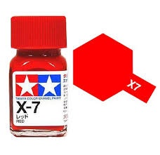 X-7 Red Enamel Paint X7 - Tamiya