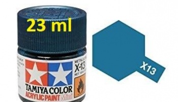 X-13 Metallic Blue Acrylic Paint 23ml X13 - Tamiya