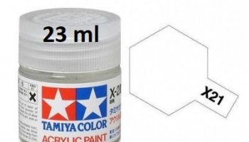 X-21 Flat Base Acrylic Paint 23ml X21 - Tamiya