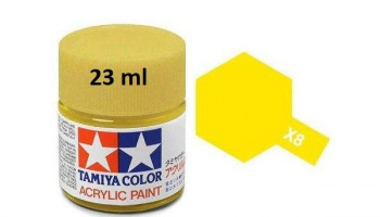 X-8 Lemon Yellow Acrylic Paint 23ml X8 - Tamiya