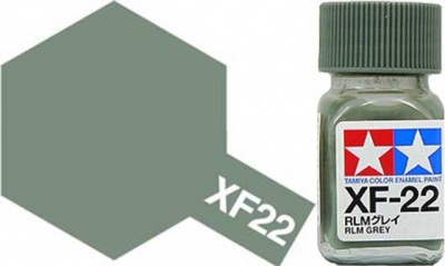 XF-22 RLM Šedá, RLM Grey Enamel Paint XF22 - Tamiya