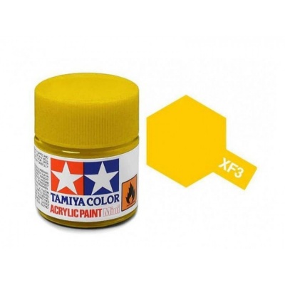 XF-3 Flat Yellow Acrylic Paint Mini XF3 - Tamiya