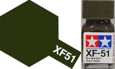 XF-51 Khaki Drab Enamel Paint XF51 - Tamiya