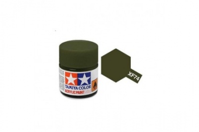 XF-74  Olive Drab Acrylic Paint Mini XF74 - Tamiya