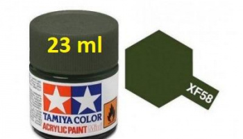 XF-58 Olive Green Acrylic Paint 23ml XF58 - Tamiya