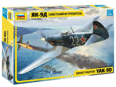 YAK-9 Soviet fighter (1:48) Model Kit letadlo 4815 - Zvezda
