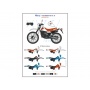 YAMAHA 125 DTLC 82' / 83 Decals 1/12 - Blue Stuff