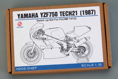 Yamaha YZF750 TECH21(1987) Detail-up Set For F (14132) 1/12 - Hobby Design