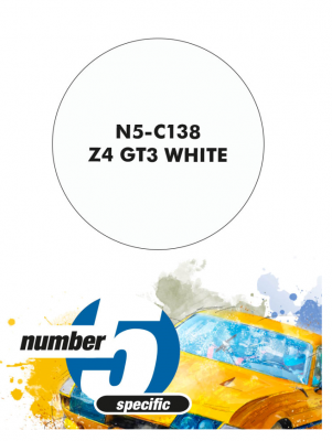 Z4 GT3 White  Paint for Airbrush 30 ml - Number 5