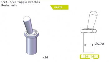 Toggle switches 1/24 - Decalcas