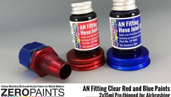 AN Fitting Clear Red and Blue Paints 2x30ml - Zero Paints