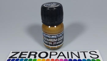 Titanium Gold Paint - 30ml - Zero Metal Finishes - Zero Paints