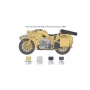 Zundapp KS 750 with sidecar (1:9) Model Kit 7406 - Italeri